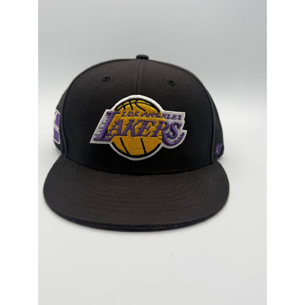 47 Brand Los Angeles Lakers Hat Mens OSFM Black Excellent Snapback HWC Camo
